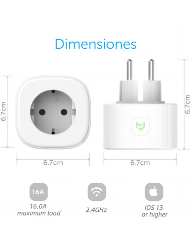 Enchufe Inteligente Wifi Chile Compatible Apple Homekit Mqtt