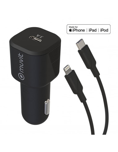 Cargador iPhone 20W Tipo C + Cable Lightning 1m