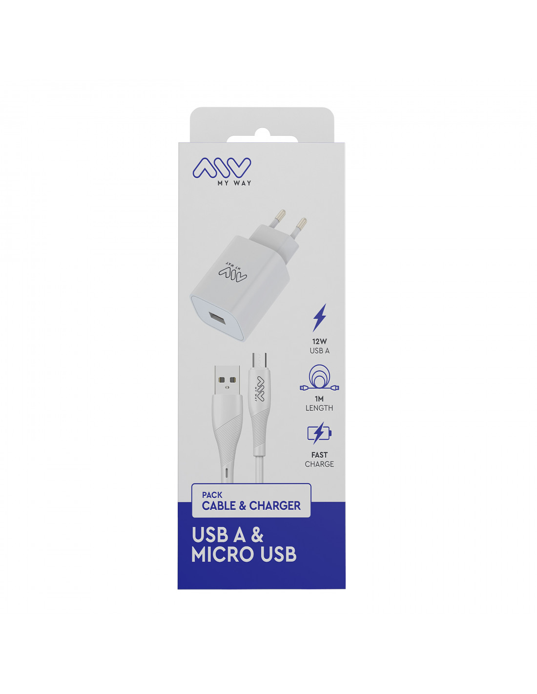 muvit for change pack cargador coche USB 2 puertos 2.4A/12W +