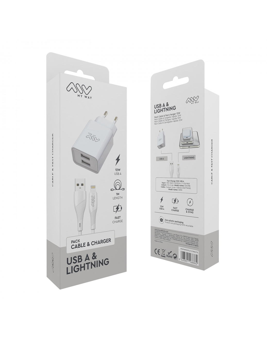 CARGADOR COCHE 2 USB 2.1A - INFORMATICA