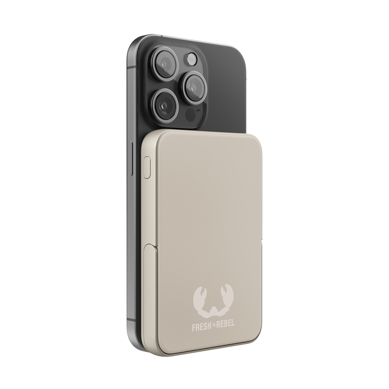 Fresh'N Rebel magnet wireless powerbank 5000 mAh silky sand